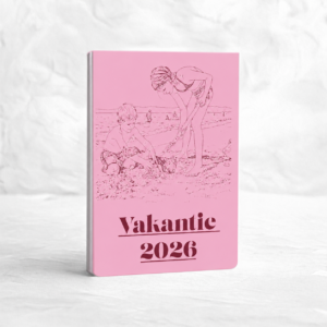 Mijnkleurboek kaartformaat in de kleur roze